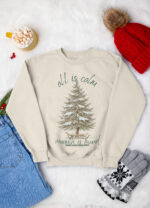 All is Calm Christmas Comfort Crewneck - Image 2