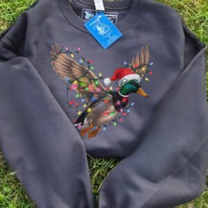 Tamarack Atlantic Clothing company duxk with christmas lights comfort collection crewneck sweatshirt
