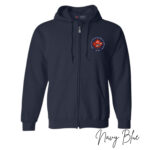 Basic Zip-Up Hoodie-Local 605 Logo - Image 3