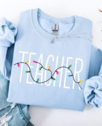Teacher Lights Crewneck - Image 2