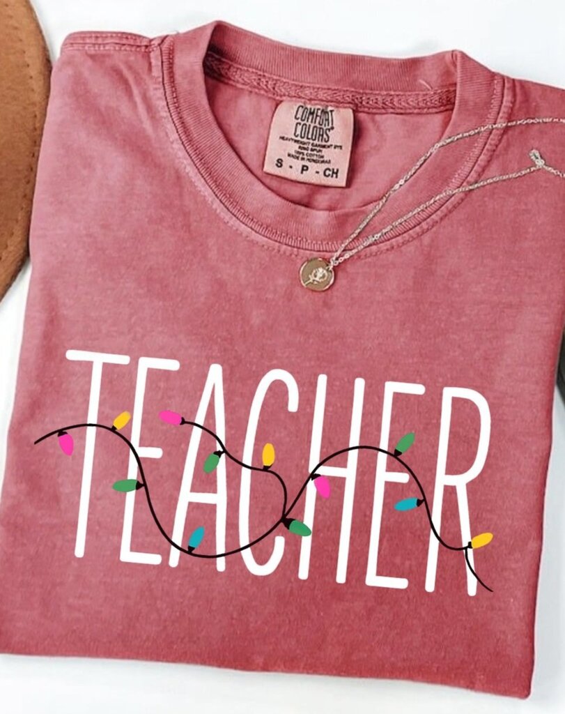 2025/11/1000121612.jpg Teacher Lights Tee - Image 1