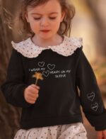 Youth/Toddler Heart On My Sleeve Comfort Crewneck - Image 2