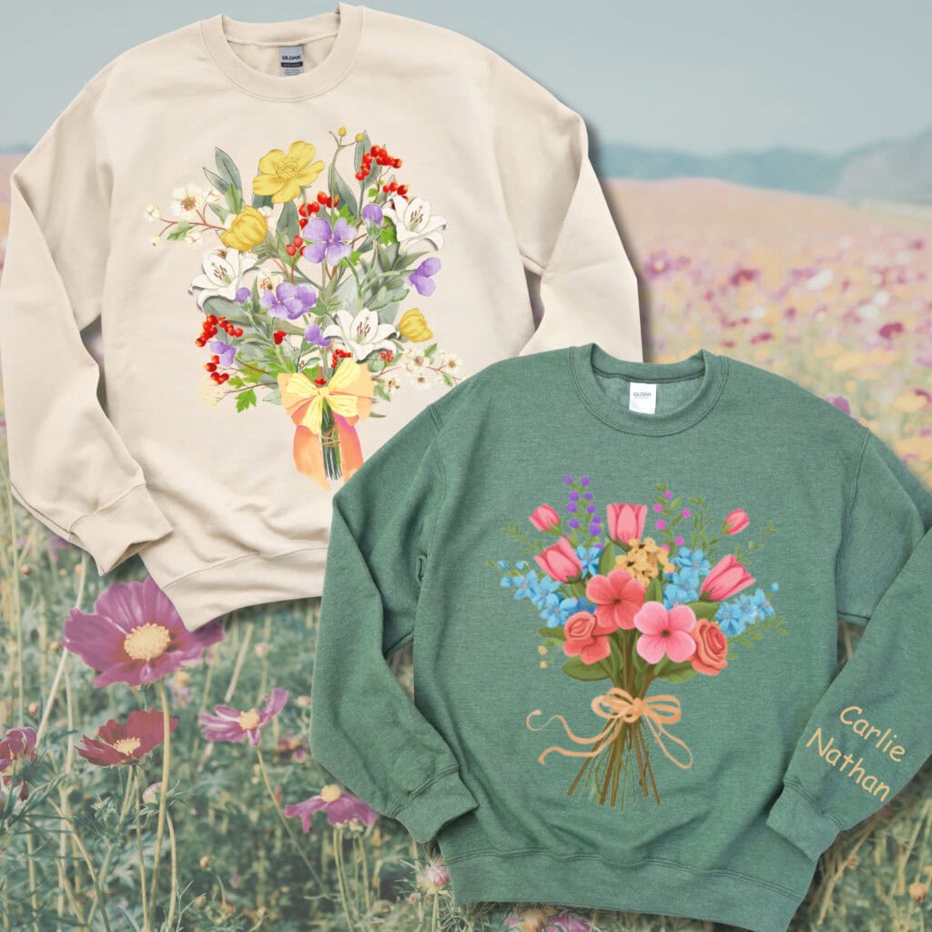 BirthFlower Custom Comfort Crewneck