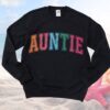 Auntie Colorful Varsity Comfort Crewneck