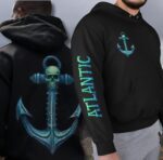 Skeletal Anchor Colormix Comfort Hoodie - Image 2