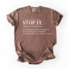 Stop It Comfort Tee