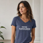 Custom Womens V-Neck Banter Tee - Image 2
