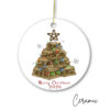 4 Pack Ceramic Lobster Pot Christmas Ornaments