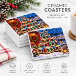 Lobster Pot Tree Ceramic Coasters Giftset - Image 2