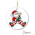 Mummer Set of 7 Ceramic Ornaments - Image 6