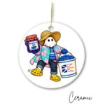 Mummer Set of 7 Ceramic Ornaments - Image 3