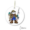 Mummer Fisherman Ceramic Ornament