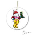 Coastal Mummers Set Of 3 Ceramic Ornaments - Image 3