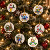 Mummer Set of 7 Ceramic Ornaments