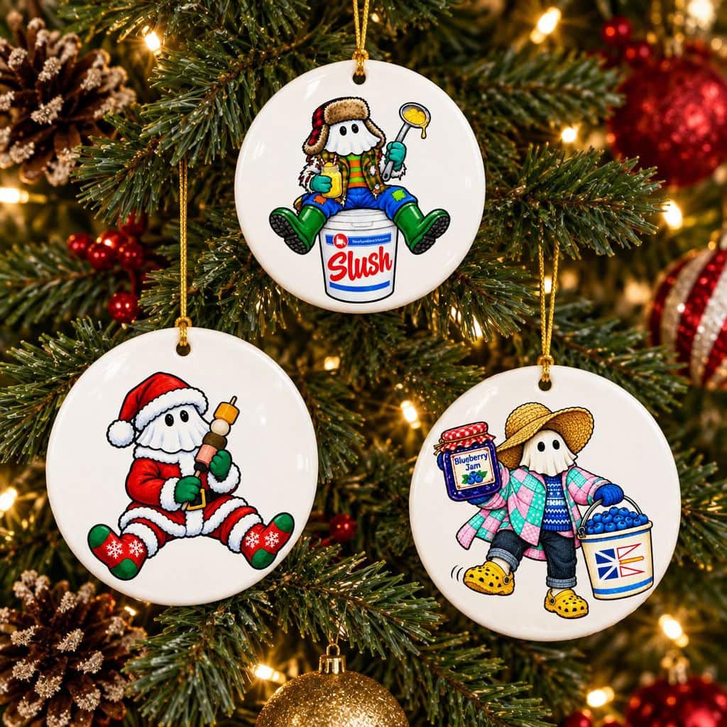 2026/09/1000164185.jpg Heritage Mummers Ceramic Ornaments Set Of 3 - Image 1