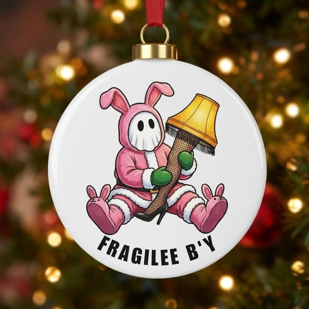 2026/10/1000165066.jpg Fragilee Mummer Ceramic Ornament - Image 1