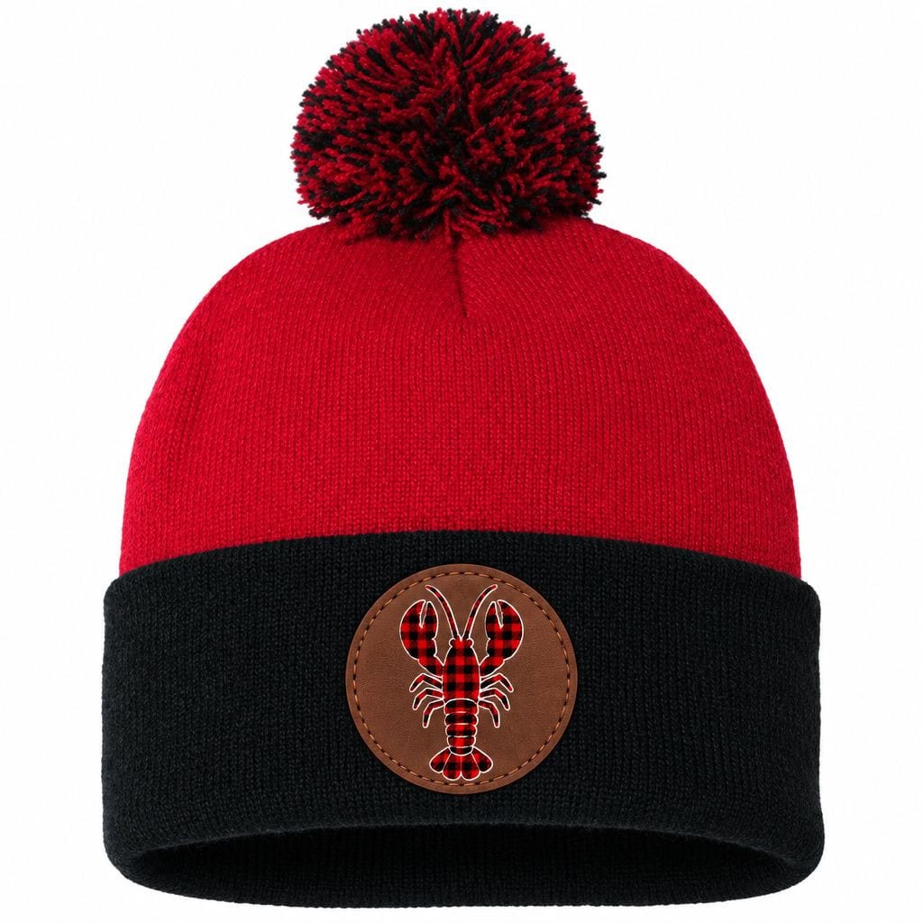 2026/10/1000167000.jpg Christmas Lobster Pom Pom Beanie - Image 1