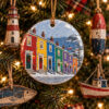 Jellybean Row House Ceramic Ornament